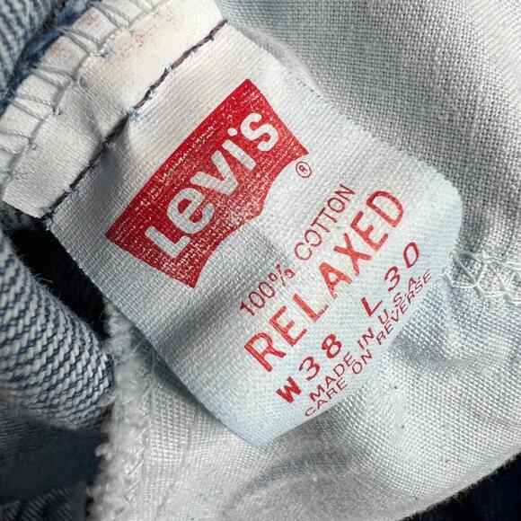 Vintage Levi’s 540 Relaxed Fit Jeans Men’s W38 L30 Blue Denim USA Made Brown Tab - Picture 6 of 12